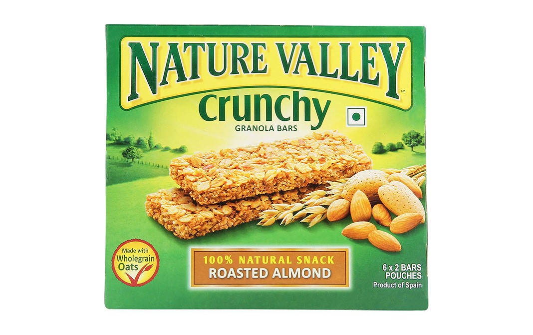 Nature Valley Crunchy Granola Bars, Roasted Almond Box 252 grams